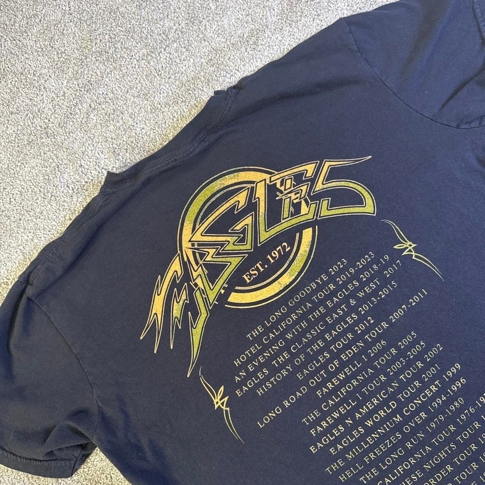 Eagles The Long Goodbye Tour 2024 History T-Shirt Medium